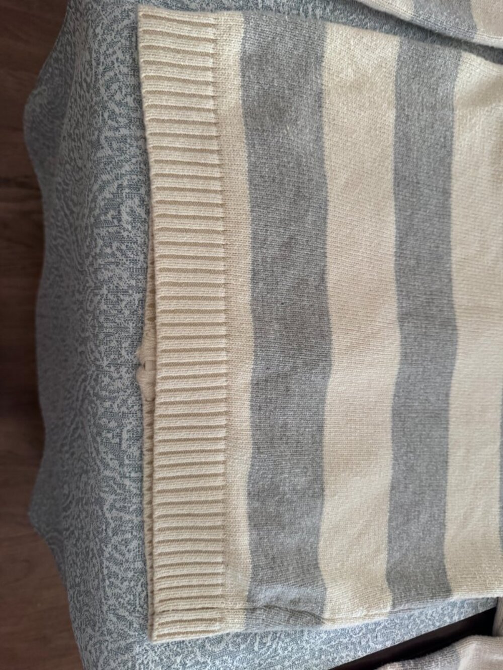 Brandy Melville Alana Striped Zip-Up Knit Hoodie Cardigan Sweater Size S/OS - Picture 10 of 16